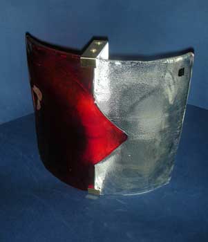 antiquariato: Applique in vetro rosso e trasparente, I Tre