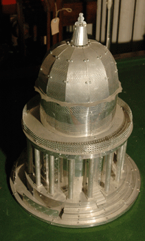 antiquariato: Modellino in alluminio Tempio San Pietro in Montorio Roma