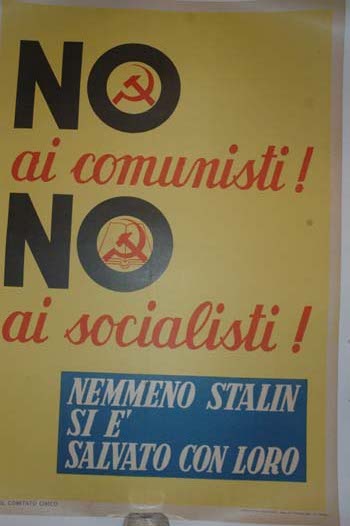 antiquariato: No ai comunisti, No ai socialisti
