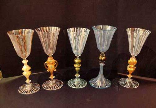Murano goblets, zanfirici