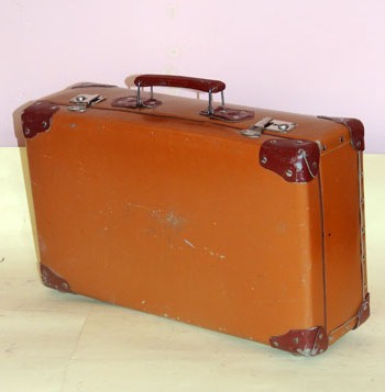 Brown suitcase