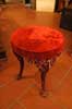 Small chair in red ghisa