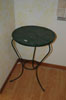 Round table, in iron, 3 legs