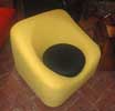 Yellow and black chair