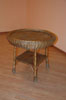 Wicker round table