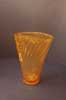 Vaso dorato in vetro di Murano